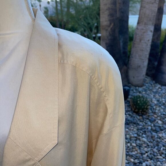 Eleanor P Brenner Silk Blazer Womens Size 12 Vintage Oversized Lined Cream - Picture 14 of 16